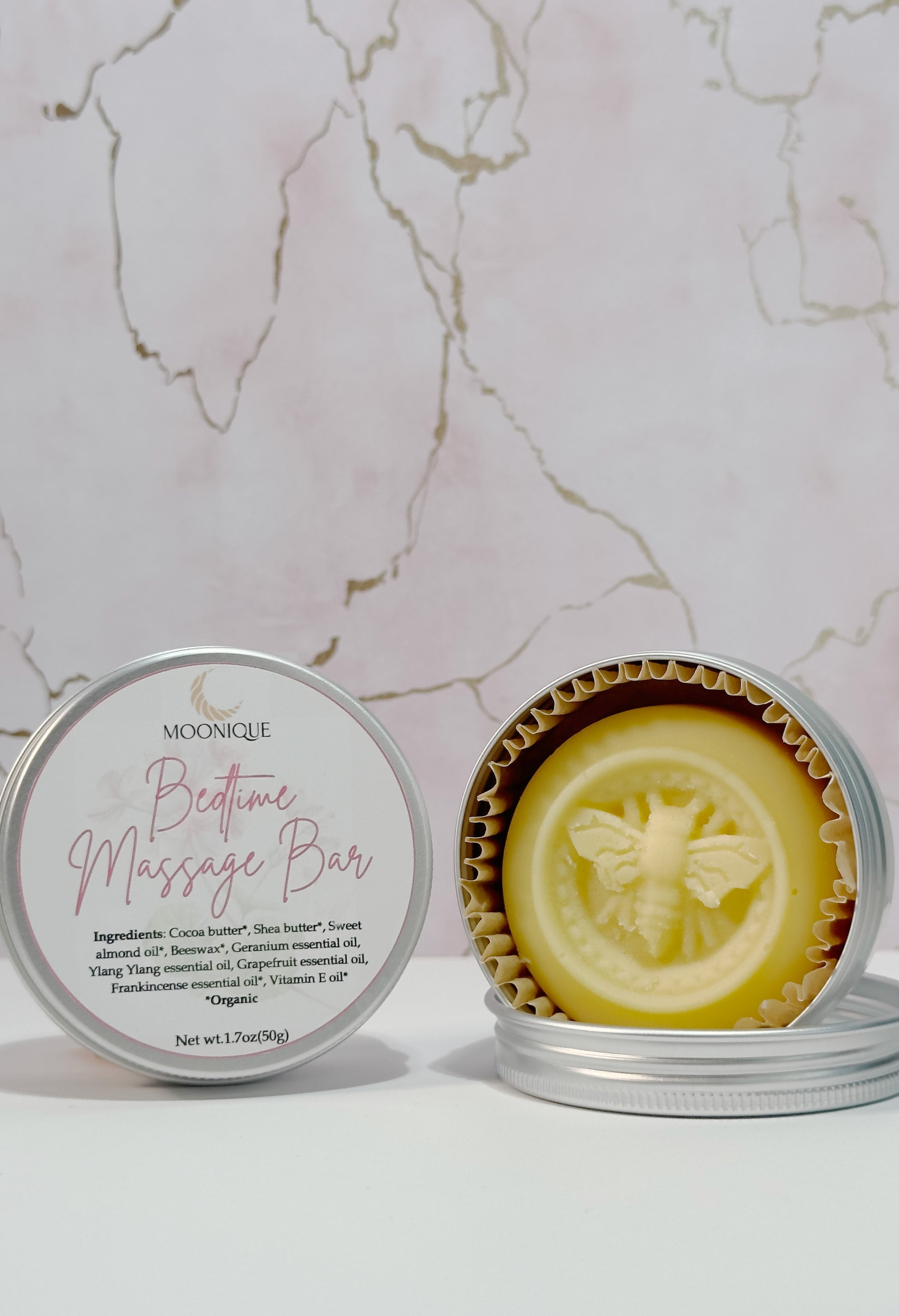 massage bar, bedtime lotion, lotion bar, bedtime massage bar by Moonique,