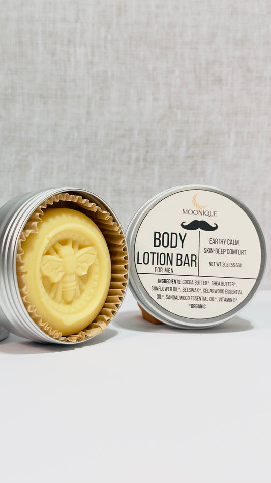 Body Lotion Bar for Men | Organic Body Lotion Bar
