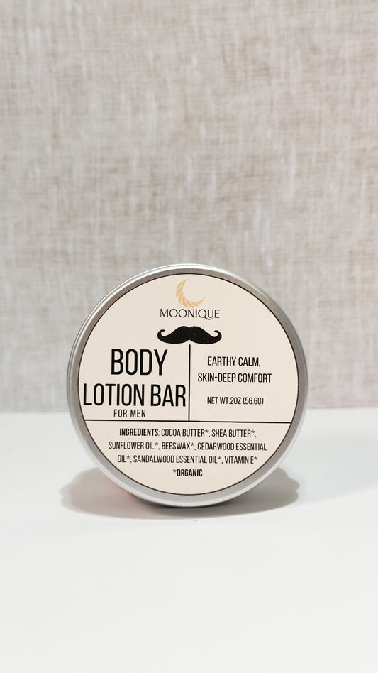 Body Lotion Bar for Men | Organic Body Lotion Bar
