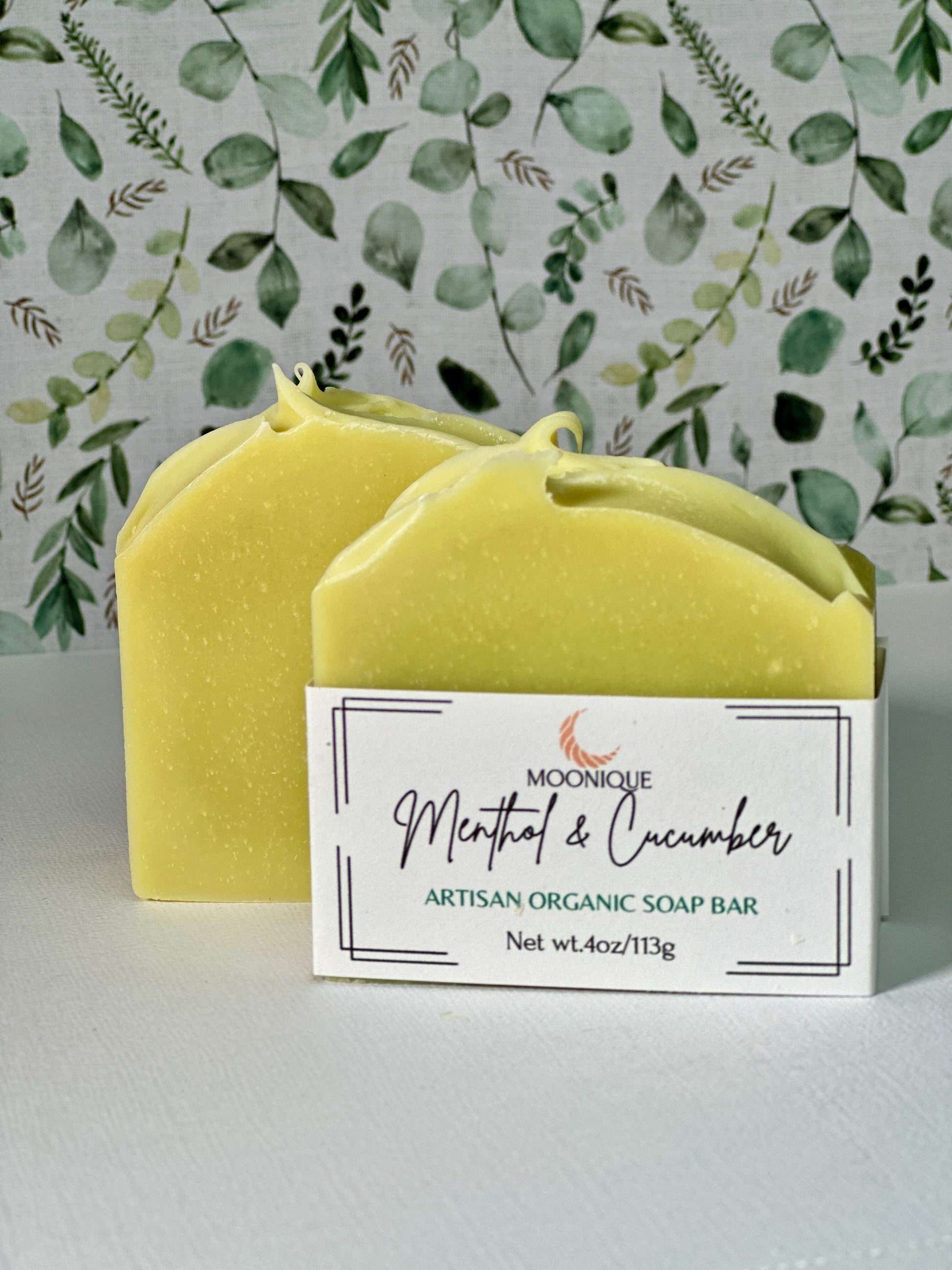 Organic soap, organic cucumber smelling soap, organic mint smelling soap, organic menthol soap, artisan menthol soap, natural soap, natural skincare, exfoliating soap, skin-friendly soap, not drying soap, handmade soap, handmade cucumber soap, nourishing soap, moisturizing soap, soap with natural essential oils, soap with shea butter, soap with coconut oil, soap with cucumber,