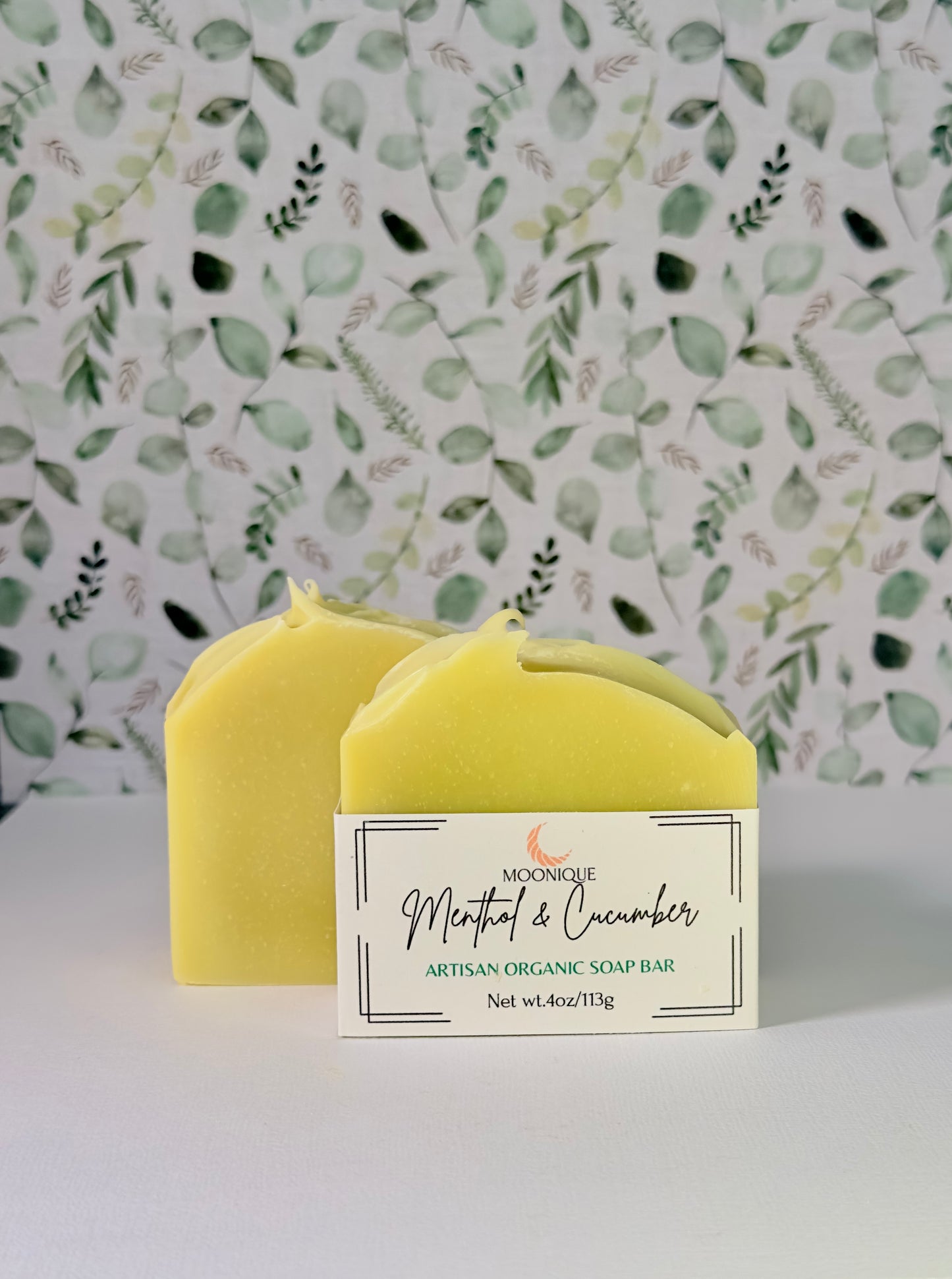 Organic soap, organic cucumber smelling soap, organic mint smelling soap, organic menthol soap, artisan menthol soap, natural soap, natural skincare, exfoliating soap, skin-friendly soap, not drying soap, handmade soap, handmade cucumber soap, nourishing soap, moisturizing soap, soap with natural essential oils, soap with shea butter, soap with coconut oil, soap with cucumber,