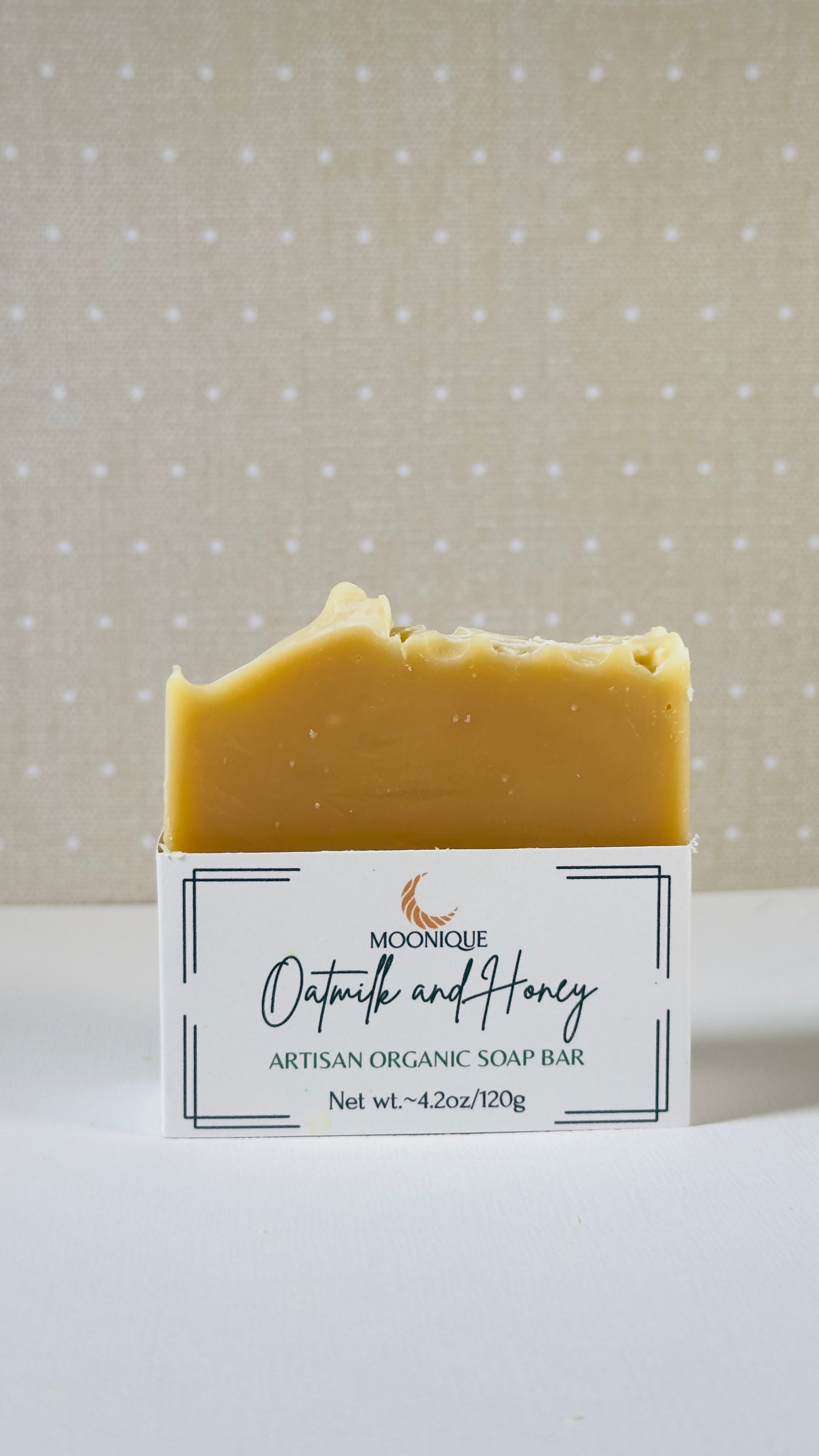 handcrafted oatmilk soap, organic soap, organic oatmilk soap, oatmilk and honey soap, unscented soap, artisan oatmilk oap, natural soap, skin-friendly soap, chemical-free soap, natural oatmilk soap