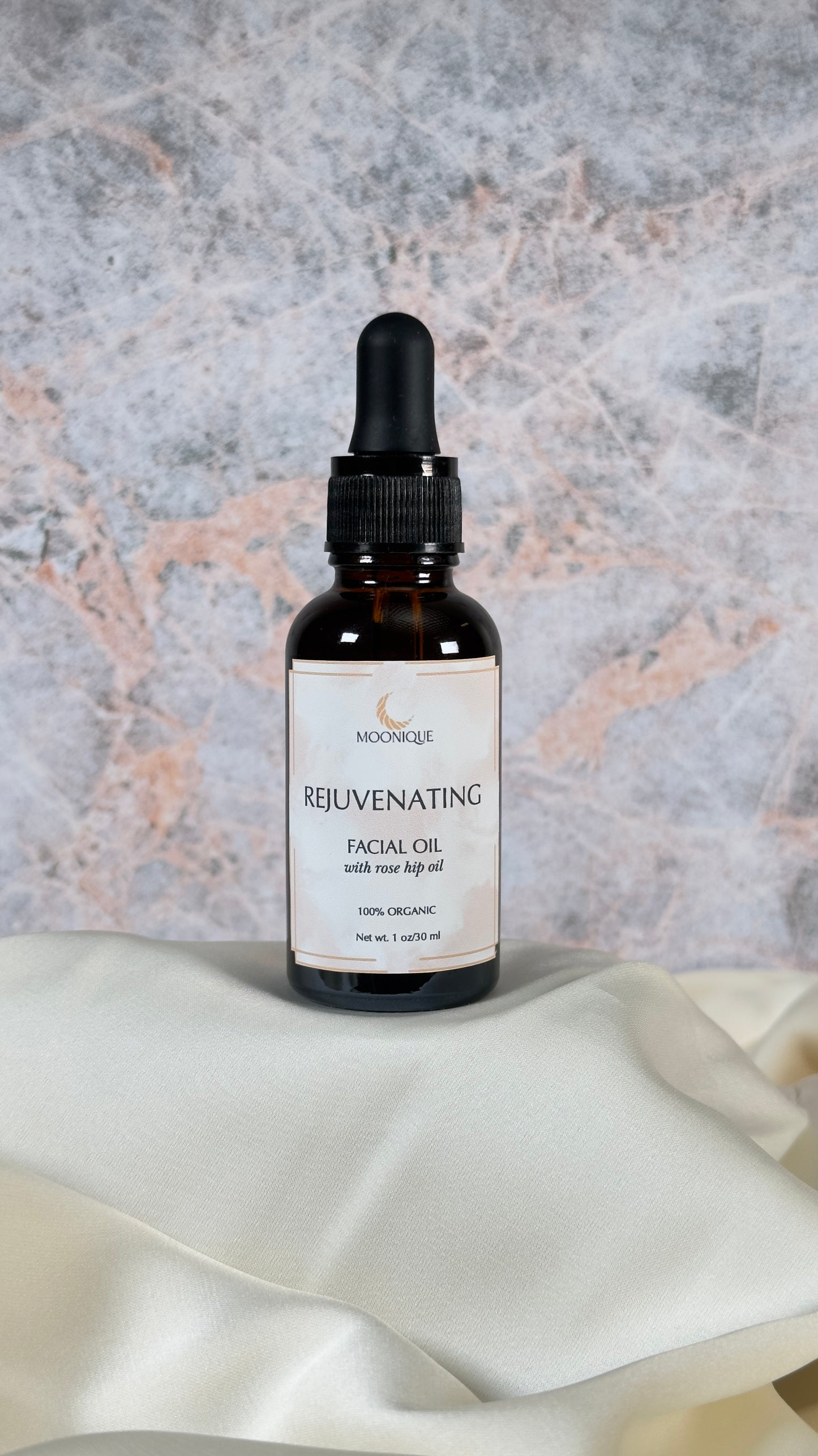 Rejuvenating facial oil, facial oil with rose hip, organic facial oil, best facial oil, facial oil for all skin types, clean ingredients facial oil, chemical free facial oil