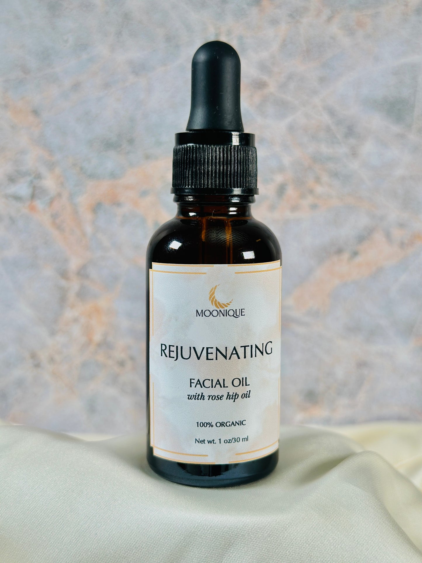 Rejuvenating facial oil, facial oil with rose hip, organic facial oil, best facial oil, facial oil for all skin types, clean ingredients facial oil, chemical free facial oil
