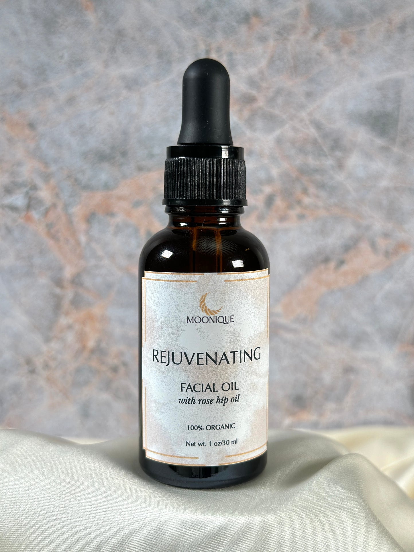 Rejuvenating facial oil, facial oil with rose hip, organic facial oil, best facial oil, facial oil for all skin types, clean ingredients facial oil, chemical free facial oil