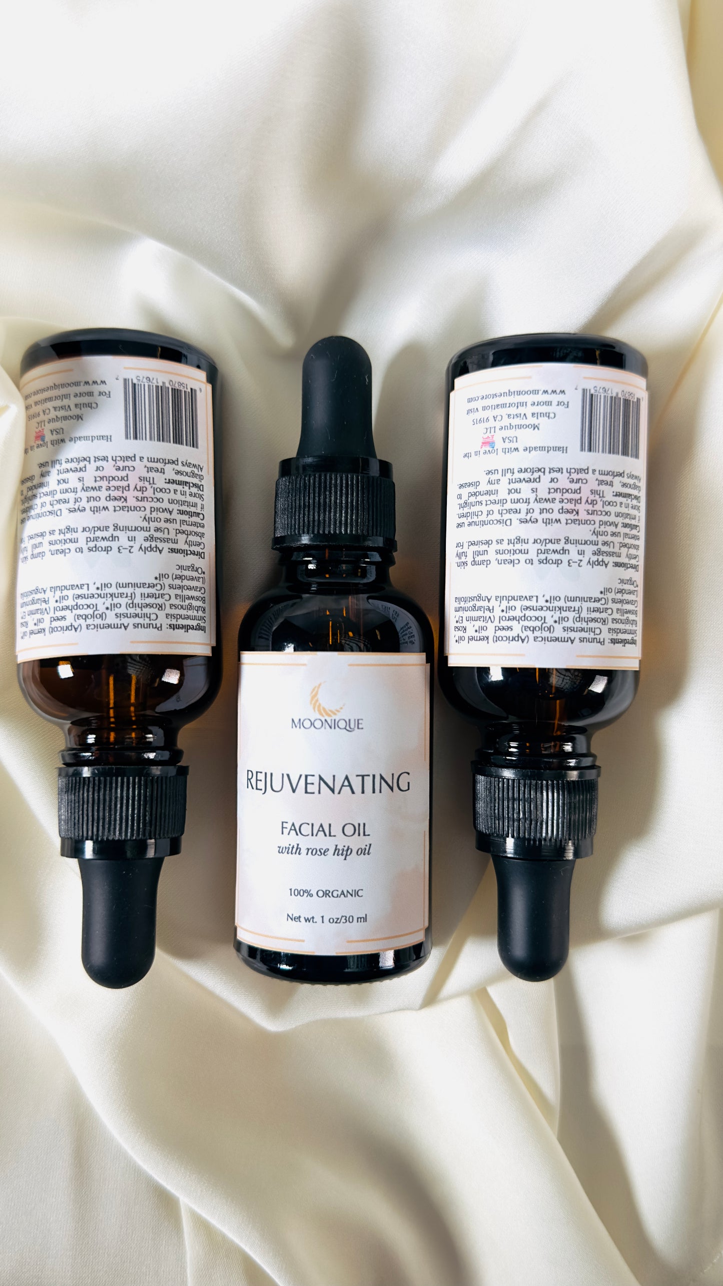 Rejuvenating facial oil, facial oil with rose hip, organic facial oil, best facial oil, facial oil for all skin types, clean ingredients facial oil, chemical free facial oil