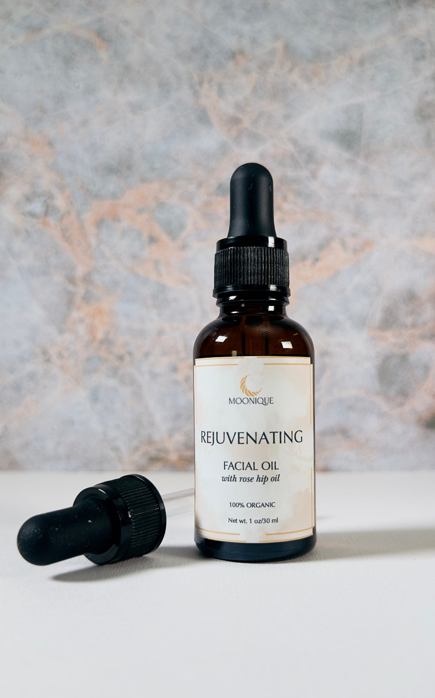 Rejuvenating facial oil, facial oil with rose hip, organic facial oil, best facial oil, facial oil for all skin types, clean ingredients facial oil, chemical free facial oil