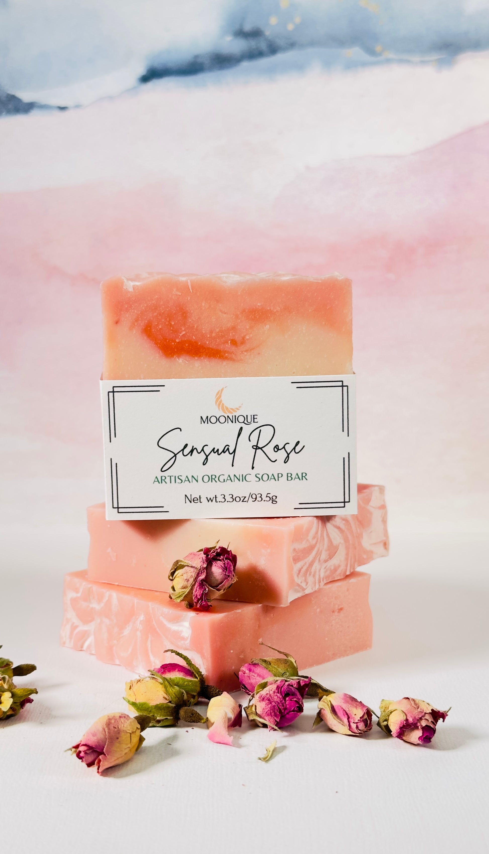 Organic rose smelling soap, organic soap, rose soap, handmade rose soap, artisan rose soap, natural rose soap, palm oil free rose soap, chemical free rose soap, pink rose soap, soap smelling like a rose