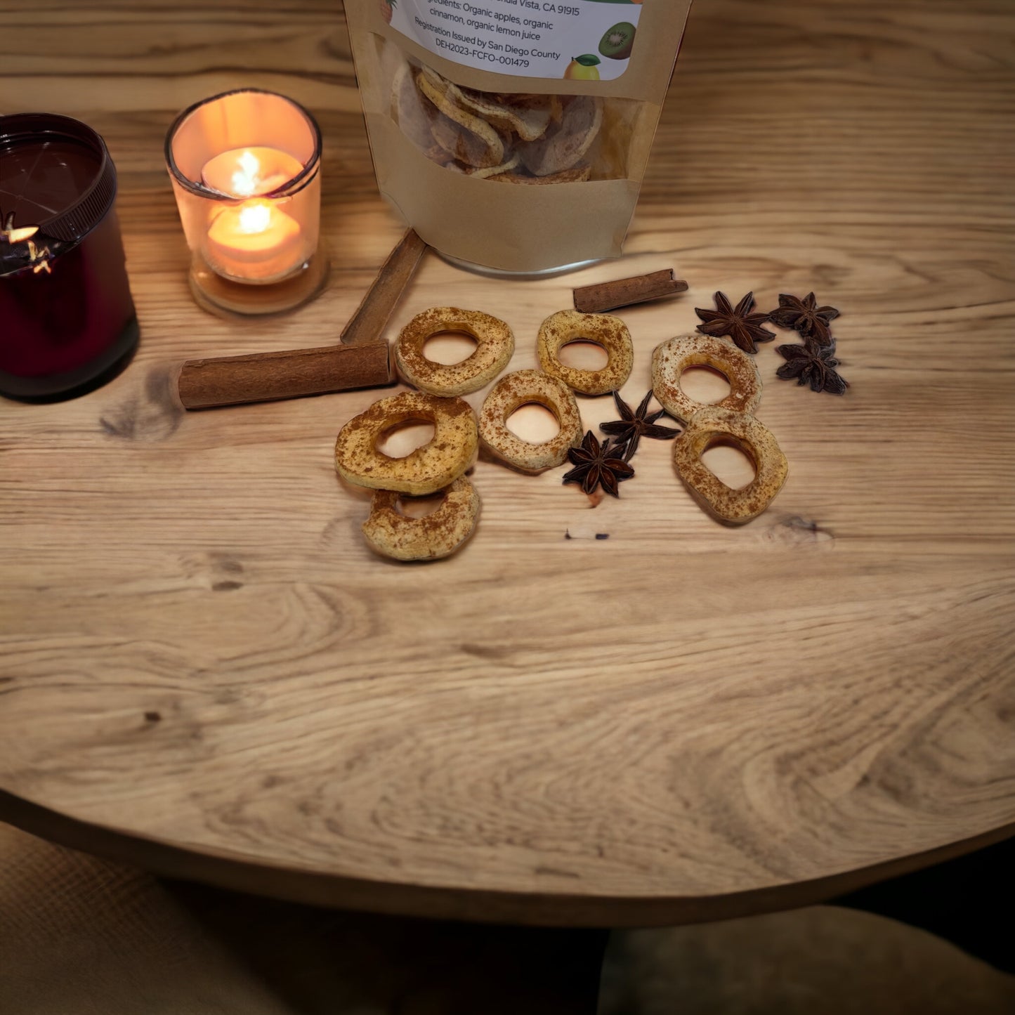 Dried Apples (with Cinnamon)