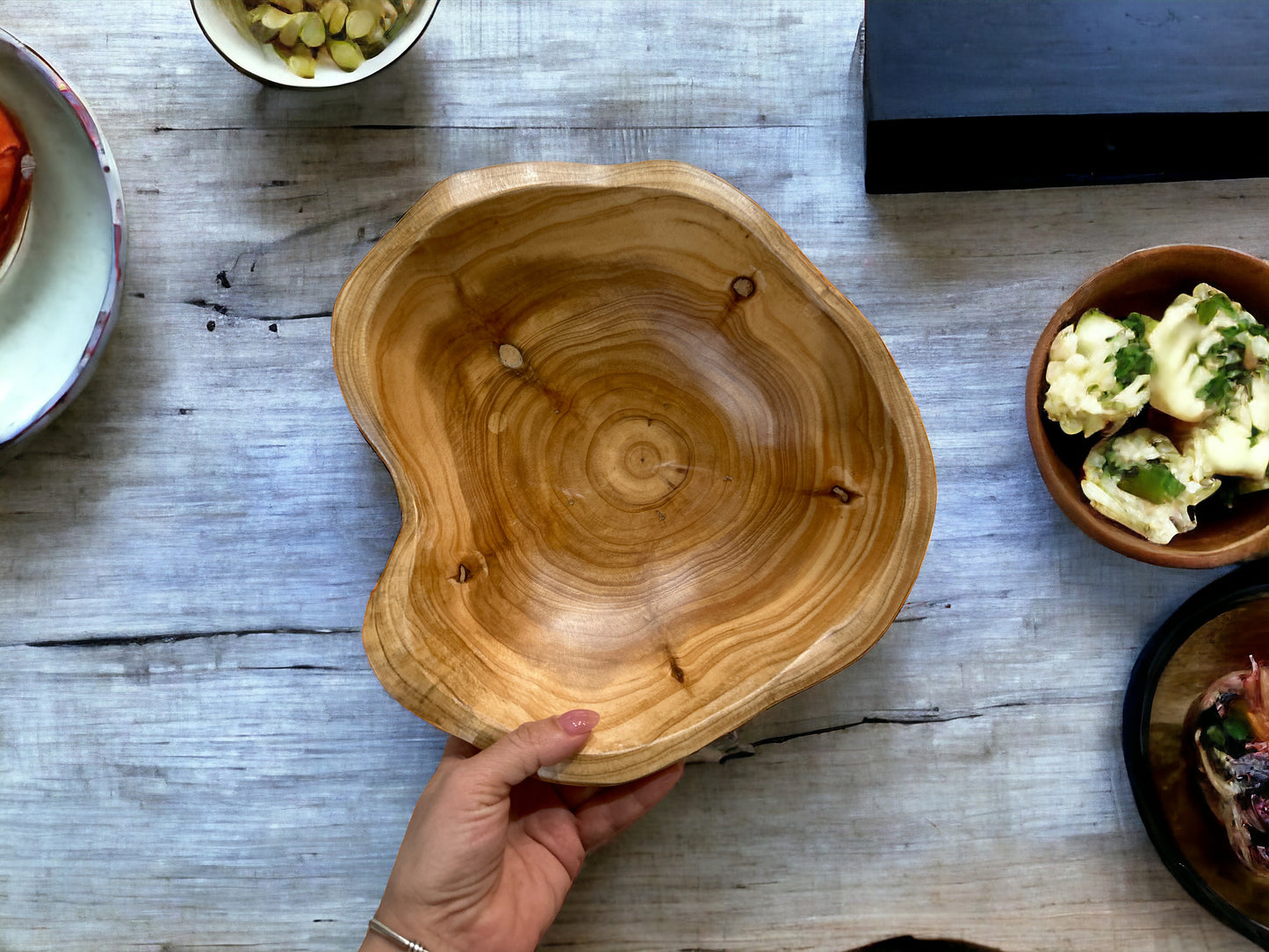 Irregular Shaped Wood Bowl